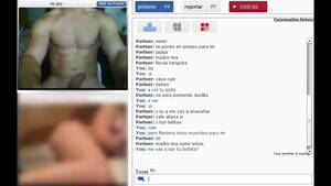 chatroulette - Playing with a fit spanish guy on chatroulette