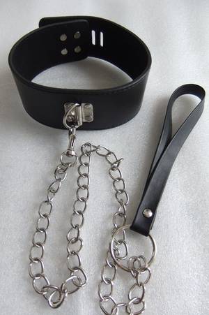 black collar porn - Sexy Leather Bondage Cervical Collar Neck Ring With Metal Chain Sex  Necklace Adult Products Porn Sexual