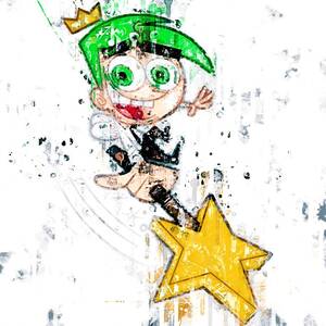 Fairly Oddparents Cartoon Porn Small - Cartoon The Fairly OddParents Cosmo Doing Some Magic character painting  watercolor animation Painting by Philips Jackson | Saatchi Art