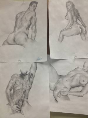 naked drawings - photo