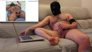 jerk off load - Masked Bear - Watching gay porn blogs on Tumblr: jerk off and cum large load!  watch online
