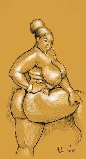 chubby ebony art - nice curves