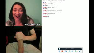 big cock webcam reactions - Cute Brunette Big dick reaction on webcam | Pornn Video