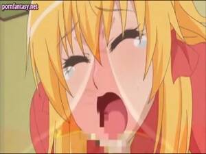 anime blonde cumshot - Big Titted Anime Blonde Drinks Cum at Nuvid