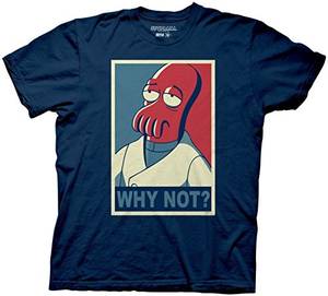 Enormous Boobs Futurama Amazonian Porn - Futurama Why Not Zoidberg T-Shirt (Extra Large, Navy) Rip.