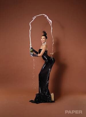 Champagne Kim Kardashian Porn Captions - Kim Kardashian on the Cover of PAPER Break the Internet - PAPER Magazine