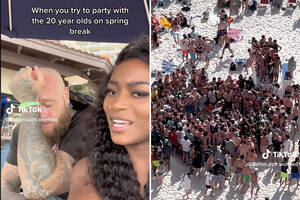 drunk party naked beach videos - We booked a beach vacation â€” but didn't realize it was spring break