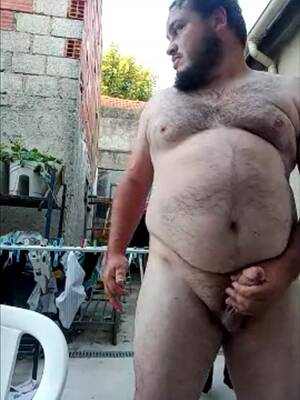 fat hairy people nude - A hairy chubby man shows off his big body - ThisVid.com