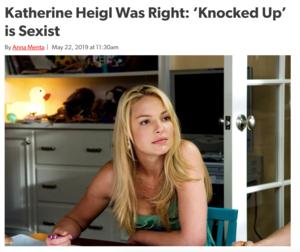 Catherine Arthur Porn - Judd Apatow movies sucked/ were super sexist and I'm still salty Katherine  Heigl was blacklisted for it : r/TrollXChromosomes