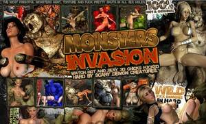 And Monster Invasion - Monster invasion images with naked 3D girls