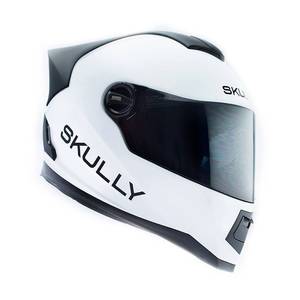 Helmet Porn - Gloss White SKULLY AR-1 smart motorcycle helmet.