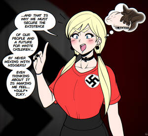 Cartoon Nazi Girls Porn - EXCUSE ME, THATS RACIST. (âš ï¸ TW! N-WORD) : r/WastedTalent