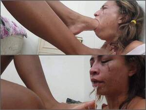 lesbian foot deep throat - Top Hd Porn | Brazilian Mistress Hardcore Footing Throat Fuck To Vomit With  Slave Girl