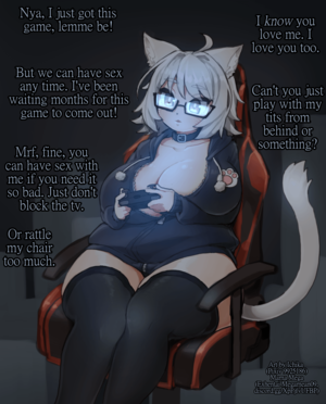 Anime Cat Furry Porn Captions - Gamer Cat Ignores You [f4a] [furry] [ignore hentai] [title says it all, I  guess?] : r/hentaicaptions