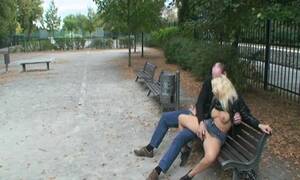 horny couple public - â–· Porn Tube - Your Free Porn - Horny couple fucking on public bench -