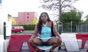 big black sluts arkansas - Ethnic whore with fat hips, flashes the pussy on the street, big picture #5.
