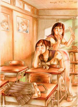 japanese girl spanking art - Rule 34 - asian classroom japanese knee socks kneehighs kneesocks naoya  fujita ruler school uniform schoolgirl schoolgirl uniform socks spanked  spanking uwabaki white socks | 7007022