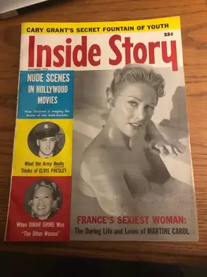 Dinah Shore Porn - Vintage Inside Story, Elvis Army, Dinah Shore, Martine Carol December 1958  Nude | eBay