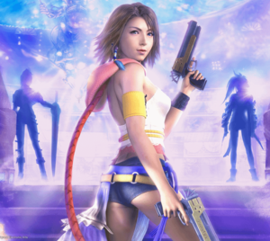 Final Fantasy X Lesbian Porn - Me mum wouldn't allow FFX-2 because this was the back cover : r/FinalFantasy