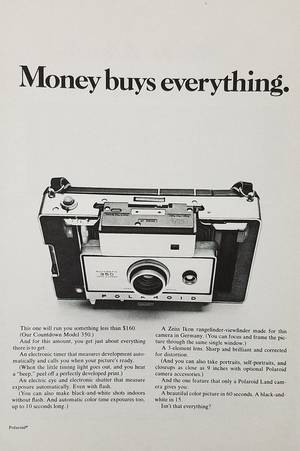 1970 Polaroid Camera Porn - 1970's Polaroid Camera Countdown Model 350 Vintage Ad