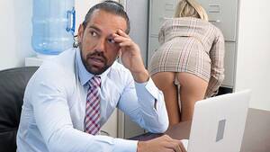 boss office - Office Tease Gets Bosses Dick Hard