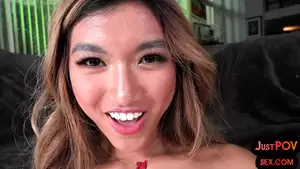 asian pov close up - Petite amateur Asian POV closeup pussyfucked after blowjob | xHamster