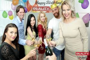 happy birthday reality - Birthday Celebration Turns into VR Porn Orgy - Videos | SEXVR.COM