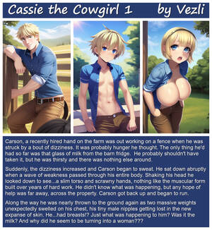 Cowgirl Tf Milk Captions - Cassie the Cowgirl 1 - TG Caption by Vezli on DeviantArt