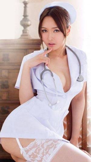 Girl Nurse Porn - The eroticism image which would like the naughty treatment to the nurse who  is ã‚¹ã‚±ãƒ™ of the breast full exposure - Porn Image