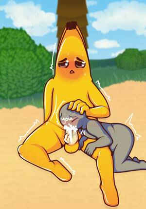 Furry Banana Porn - Rule 34 - 1boy ambiguous gender anon anthro banana blowjob cum cum in mouth  fellatio fortnite furry hand on head male peely quivering sitting sweating  tagme | 3669662