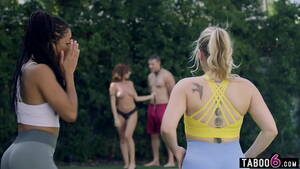 milf jogging - Jogging babes stumble across MILF in her backyard with her boy toy -  XVIDEOS.COM