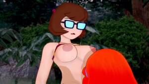 lisbine scooby doo cartoon xxx - Nerdy Velma Dinkley and Red Headed Daphne Blake - Scooby Doo Lesbian Cartoon  - Lesbian Porn Videos