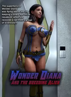 cartoon alien breeder porn - Wonder Diana And The Breeding Alien [BadOnion] - Porn Comic