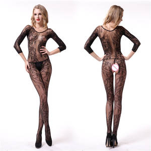Erotic Stockings Sex - Sexy Body Stockings Sex Costumes For Women Black Jacquard Mesh Bodystocking  Hot Erotic Porn Sexy Lingerie Baby Dolls Bodysuit-in Teddies & Bodysuits  from ...