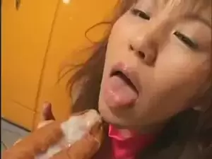 eating cum on japanese food - Japanese girl eating cum on food (3) | xHamster