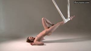 Aerial Dancer Porn - Flexible Russian gymnast Sofia Zhiraf gets naked in the aerial hammock -  AnySex.com Video