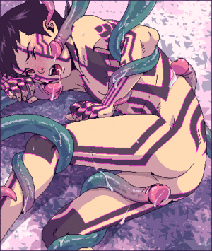 Monster Shota Porn - demi-fiend, atlus, shin megami tensei, shin megami tensei iii: nocturne,  lowres, 1boy, black hair, demon, male focus, monster on male, nude, penis  tentacle, rape, shota, solo, tattoo, tentacles, tentacles on male, wince -