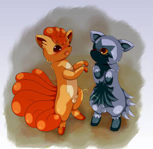 Male Pokemon Pee Porn - Rule 34 - blush color feral fur furry tail male male only multiple males  multiple tails nintendo nude peeing penis pokemon poochyena schmecken  standing tagme tail urine vulpix | 650825