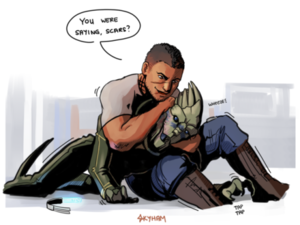 Garrus Porn - skyllianhamster:there's a reason garrus likes keeping things at a distance  Tumblr Porn