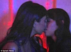 Kim Kardashian Lesbian Porn - Kourtney Kardashian and the lesbian kiss she wanted to hide | Daily Mail  Online