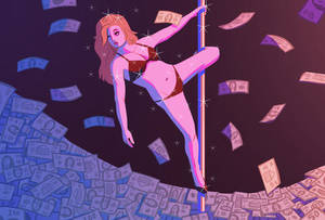 black girl strip dancing - making money stripping