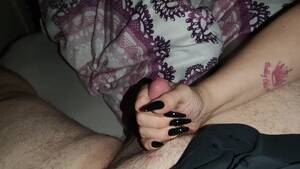 black long nails handjob - Long Nails Handjob with Black Long Nais Incredible Cumblast *cum on Black  Nails* - Pornhub.com