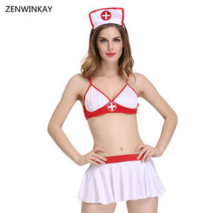 Adult Cosplay Sex - Female Sexy Nurse Costume Erotic Costumes Porn Lingerie Role Play Costumes  Wear Sex Cosplay Sexy Women Slutty Dress 4 Pieces Set-in Babydolls &  Chemises ...