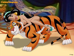 cartoon porn aladdin and the tiger - Disney princess sex as never before