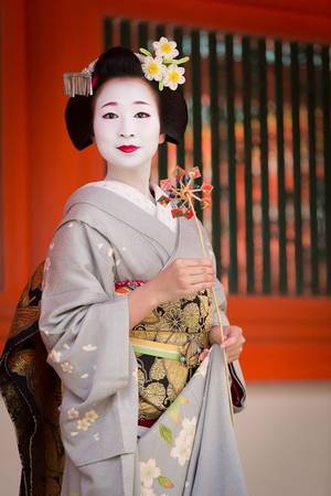Geisha Kimono Japanese Porn - geisha-kai: â€œMarch maiko Fukumari of Miyagawacho (SOURCE) â€. Find this Pin  and more on kimono porn ...