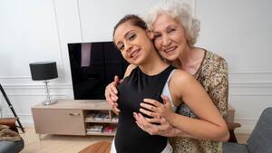 grandma and teen lesbian - Hot Teen with Huge Natural Tits Loves Visiting Granny's House - Pornhub.com