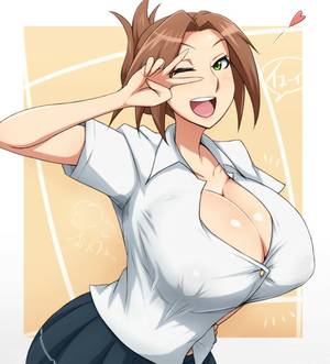 big breast busty anime - Busty cartoon girl