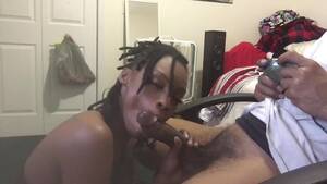amateur black penis dreads - Sexy Ebony With Dreads Enjoys BBC Sucking and Black Balls Licking While Her  BF Plays VR Games