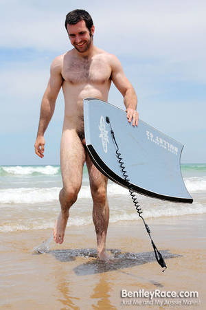 Australian Star Josh Harris - Naked Surfing with Josh Harris
