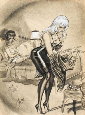 Bill Ward Porn Art - Stilettos and spankings: The impossibly buxom blondes of erotic illustrator Bill  Ward | Dangerous Minds